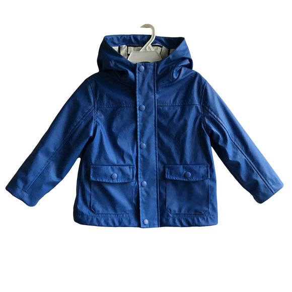 Jackets & Coats Blue Raincoat Jacket Striped Lining